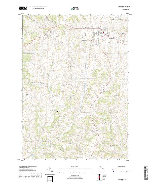 US Topo 7.5-minute map for Fennimore WI