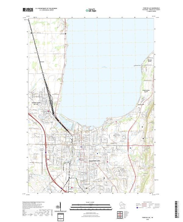 US Topo 7.5-minute map for Fond du Lac WI