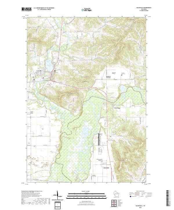 US Topo 7.5-minute map for Galesville WI