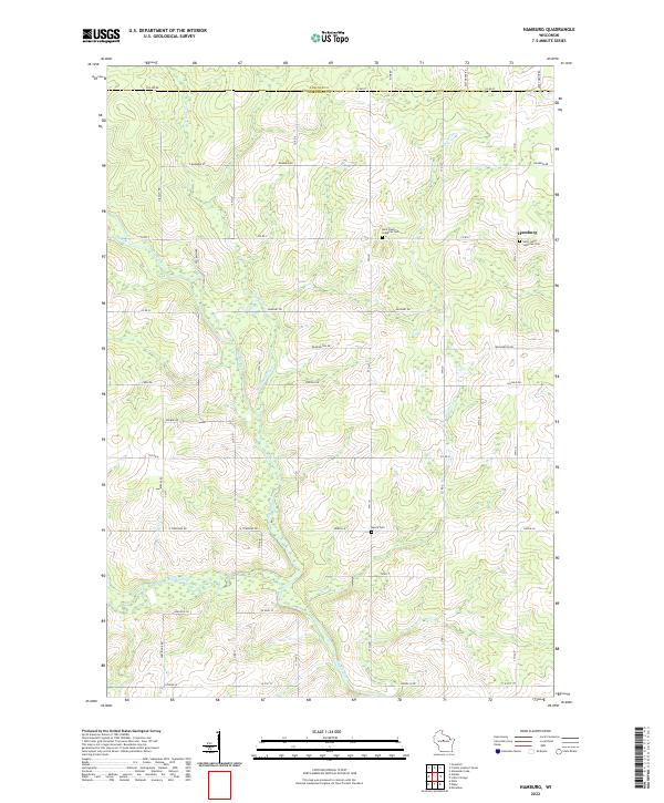 US Topo 7.5-minute map for Hamburg WI