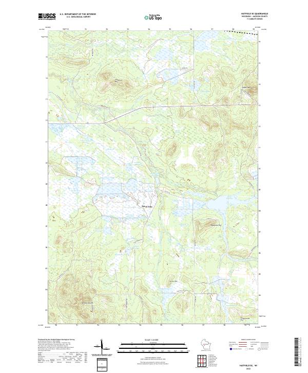 US Topo 7.5-minute map for Hatfield SE WI