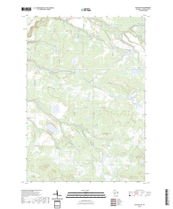 US Topo 7.5-minute map for Hatfield SW WI