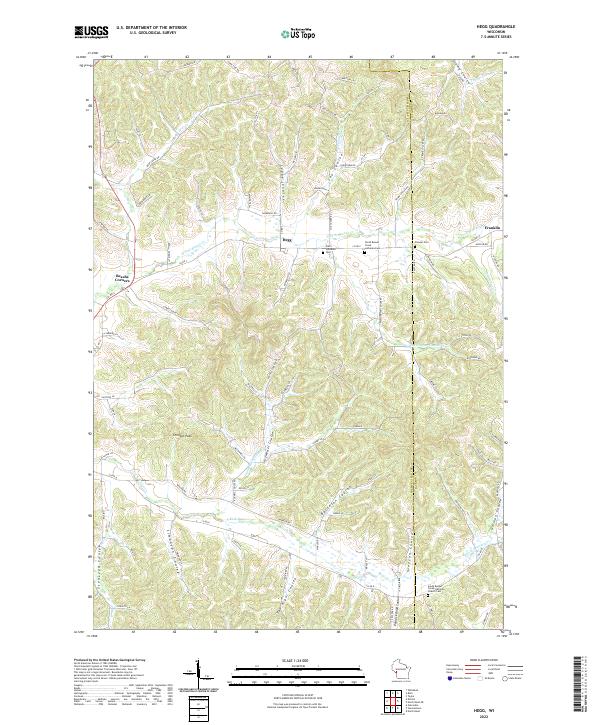 US Topo 7.5-minute map for Hegg WI