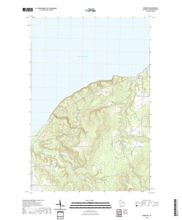 US Topo 7.5-minute map for Herbster WI