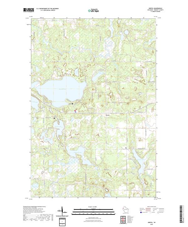 US Topo 7.5-minute map for Hertel WI