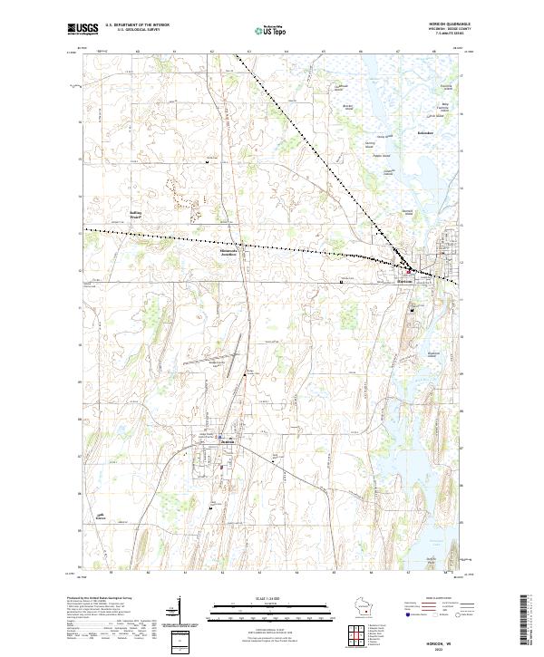 US Topo 7.5-minute map for Horicon WI