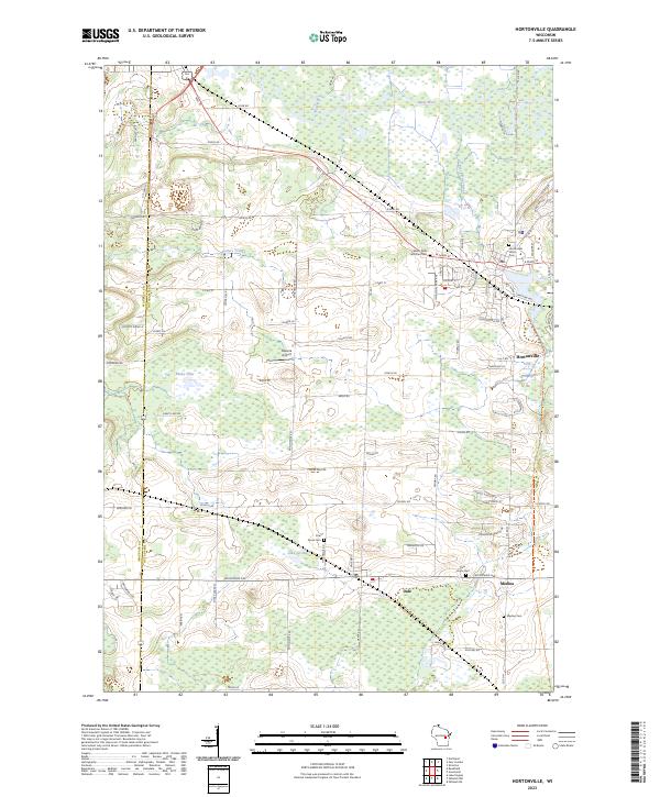 US Topo 7.5-minute map for Hortonville WI