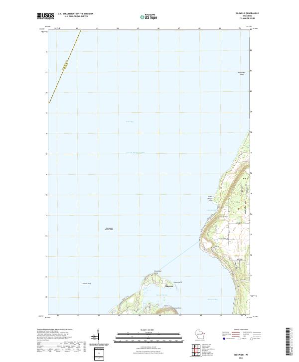 US Topo 7.5-minute map for Idlewild WI