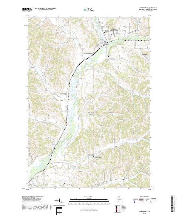 US Topo 7.5-minute map for Independence WI