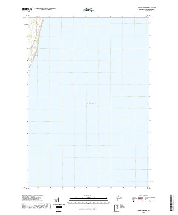 US Topo 7.5-minute map for Kewaunee OE E WI