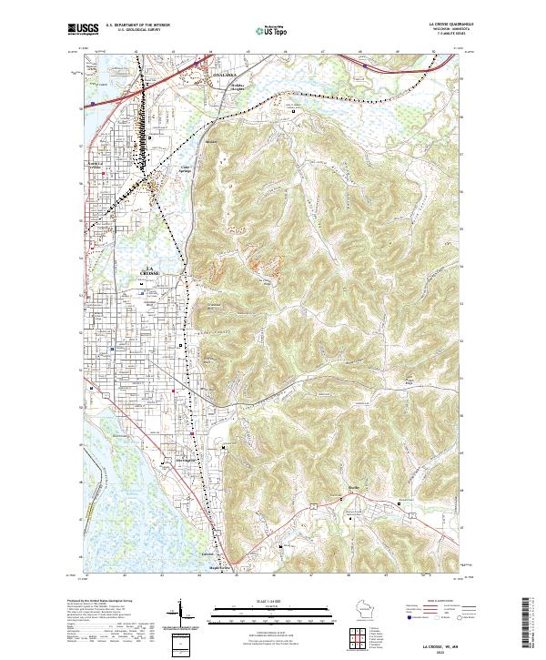 US Topo 7.5-minute map for La Crosse WIMN