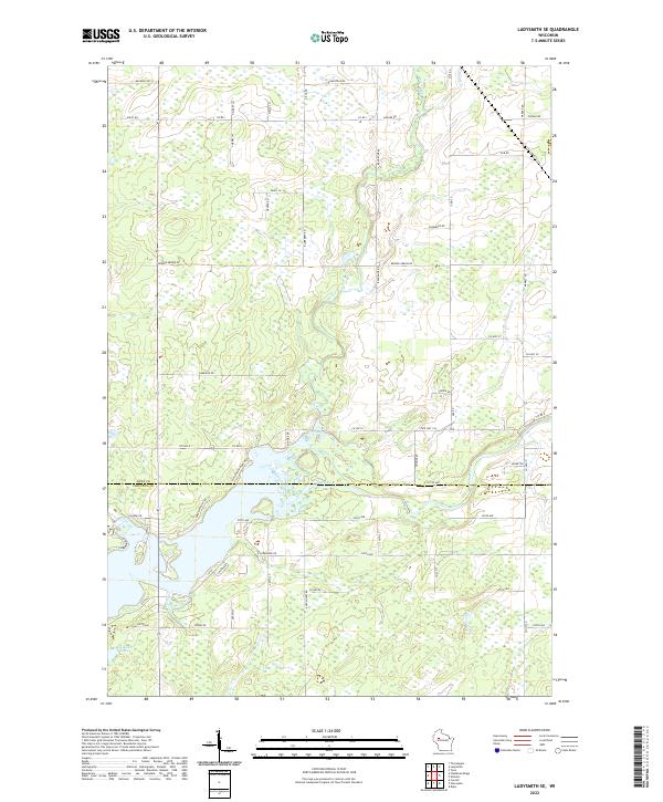 US Topo 7.5-minute map for Ladysmith SE WI