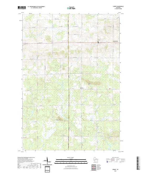 US Topo 7.5-minute map for Lindsey WI