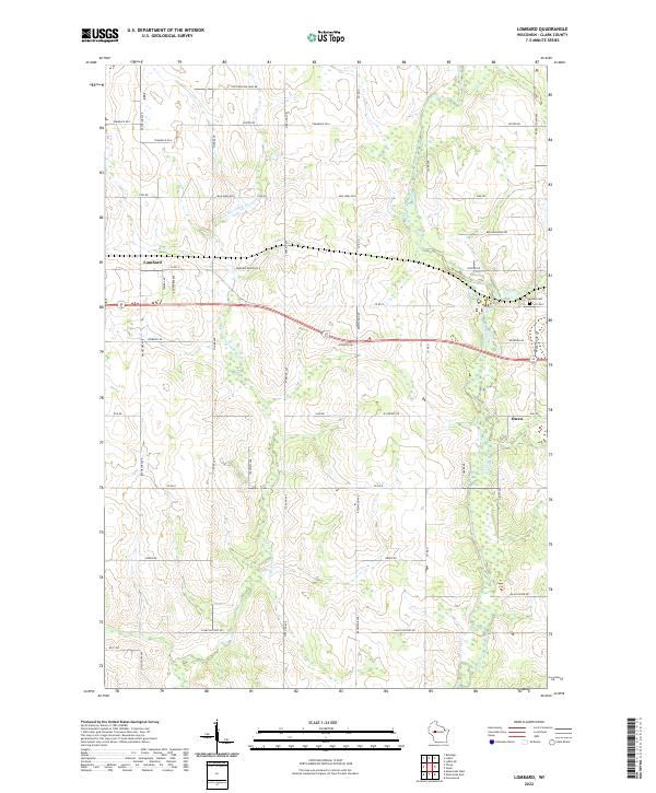 US Topo 7.5-minute map for Lombard WI