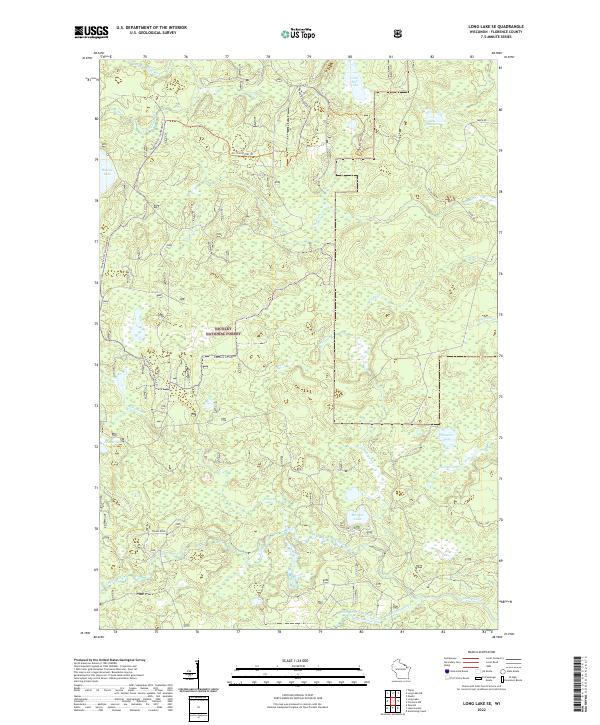 US Topo 7.5-minute map for Long Lake SE WI