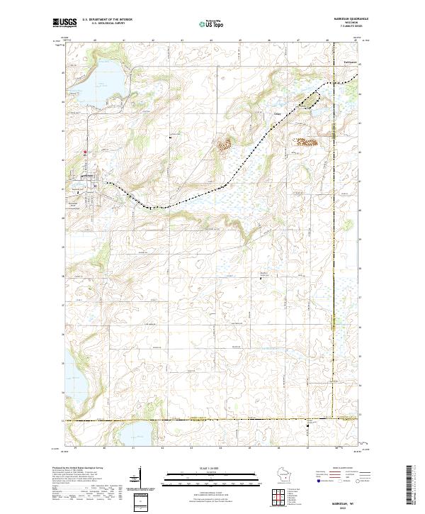 US Topo 7.5-minute map for Markesan WI