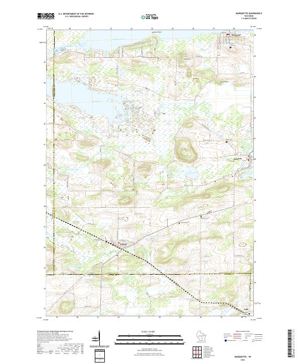 US Topo 7.5-minute map for Marquette WI