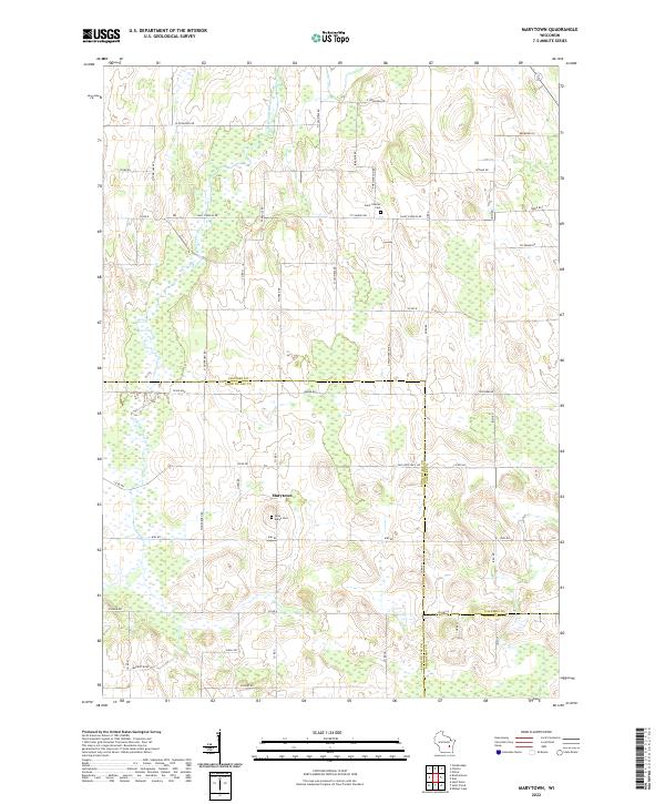 US Topo 7.5-minute map for Marytown WI