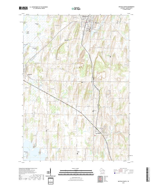 US Topo 7.5-minute map for Mayville South WI