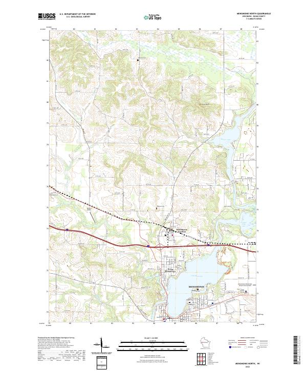 US Topo 7.5-minute map for Menomonie North WI