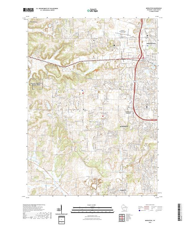 US Topo 7.5-minute map for Middleton WI