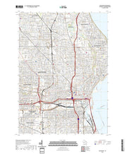 US Topo 7.5-minute map for Milwaukee WI