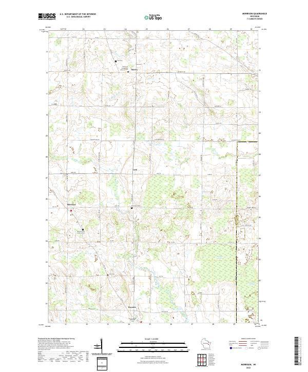 US Topo 7.5-minute map for Morrison WI