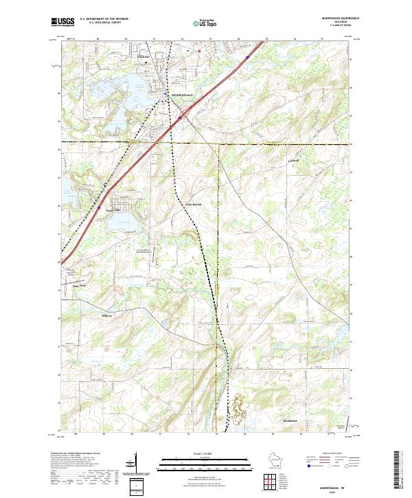 US Topo 7.5-minute map for Mukwonago WI