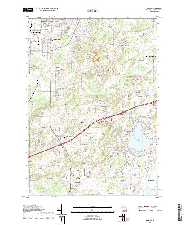 US Topo 7.5-minute map for Muskego WI