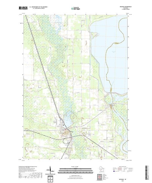 US Topo 7.5-minute map for Necedah WI