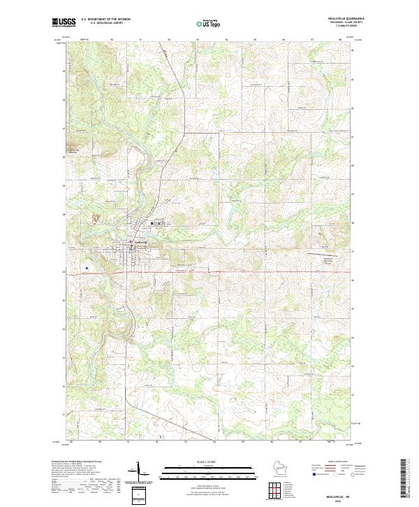 US Topo 7.5-minute map for Neillsville WI