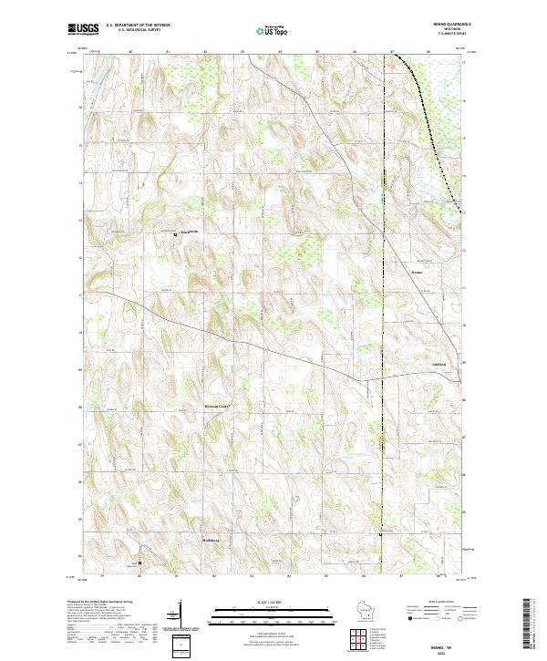 US Topo 7.5-minute map for Nenno WI