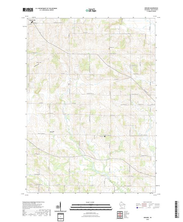 US Topo 7.5-minute map for Newark WI