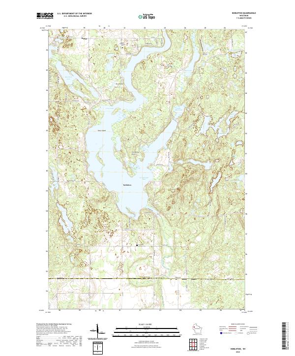 US Topo 7.5-minute map for Nobleton WI