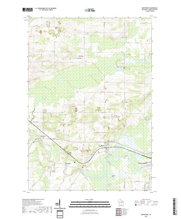 US Topo 7.5-minute map for Northport WI