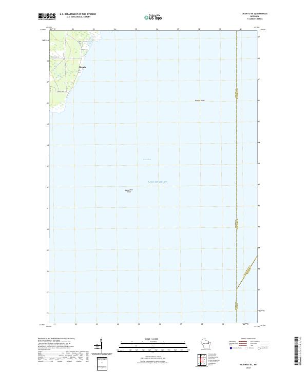 US Topo 7.5-minute map for Oconto SE WI