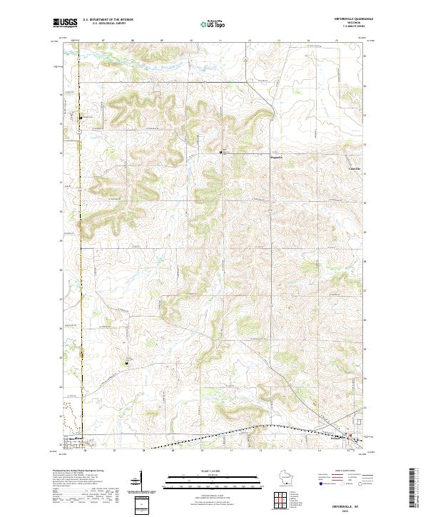 US Topo 7.5-minute map for Orfordville WI