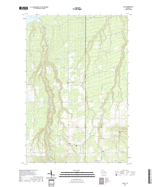 US Topo 7.5-minute map for Oulu WI