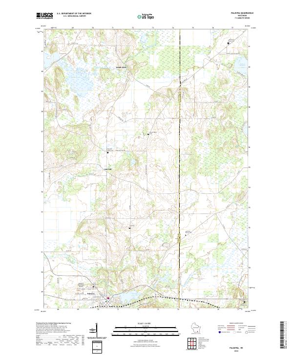 US Topo 7.5-minute map for Palmyra WI