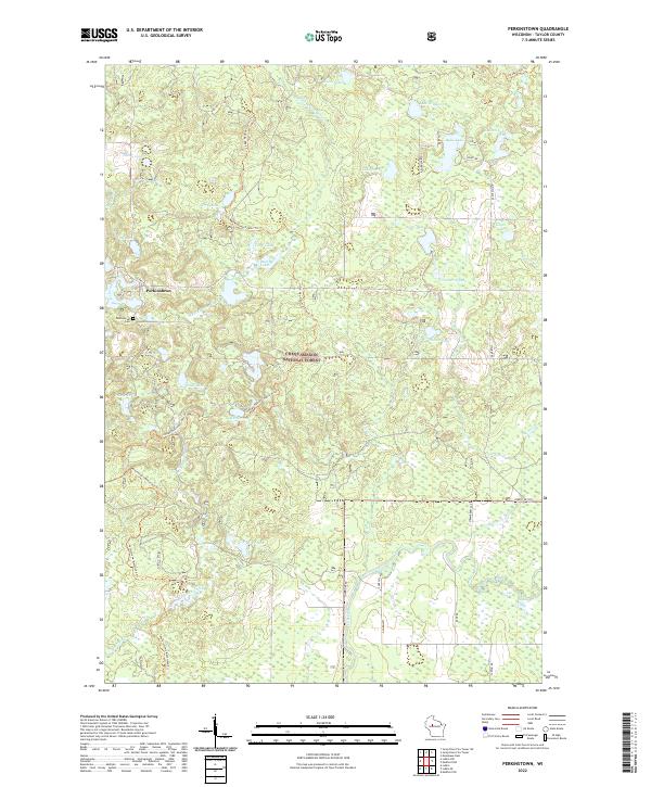 US Topo 7.5-minute map for Perkinstown WI