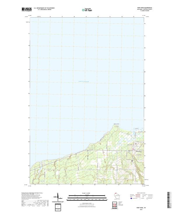 US Topo 7.5-minute map for Port Wing WI