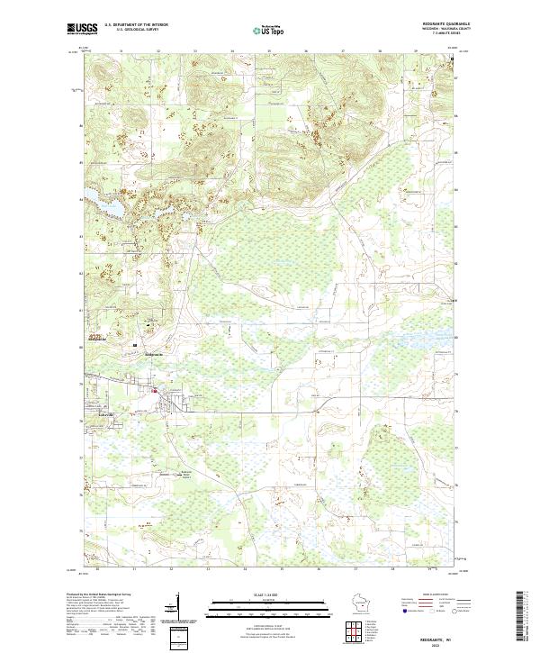 US Topo 7.5-minute map for Redgranite WI