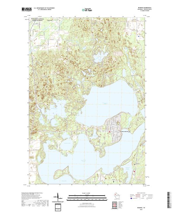 US Topo 7.5-minute map for Reserve WI