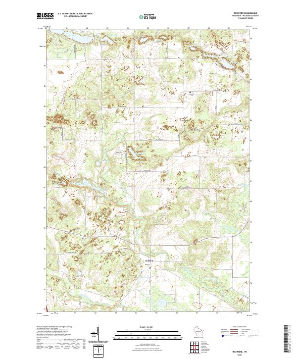 US Topo 7.5-minute map for Richford WI