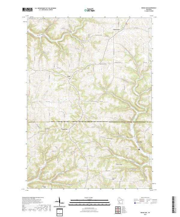 US Topo 7.5-minute map for Rising Sun WI