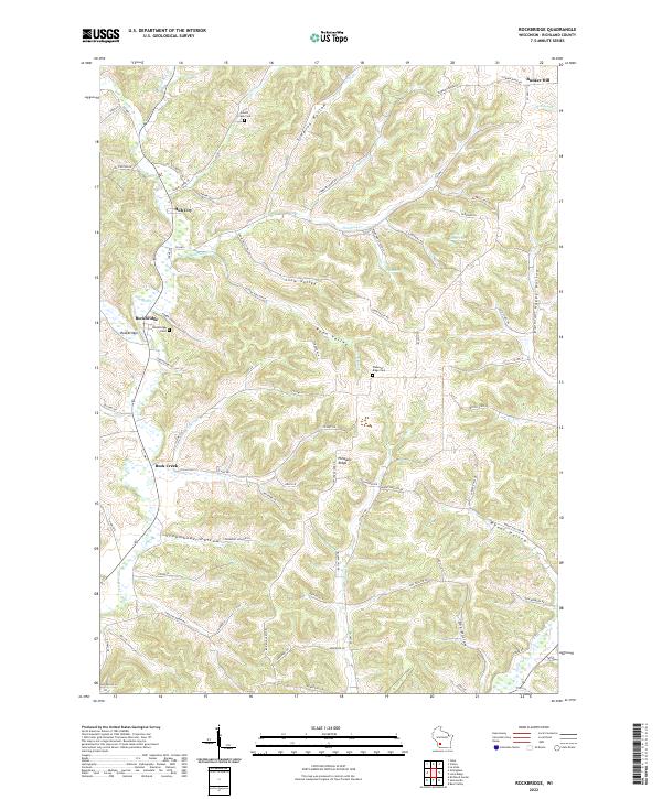 US Topo 7.5-minute map for Rockbridge WI