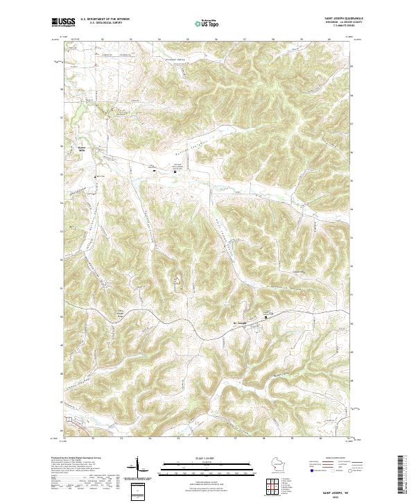 US Topo 7.5-minute map for Saint Joseph WI