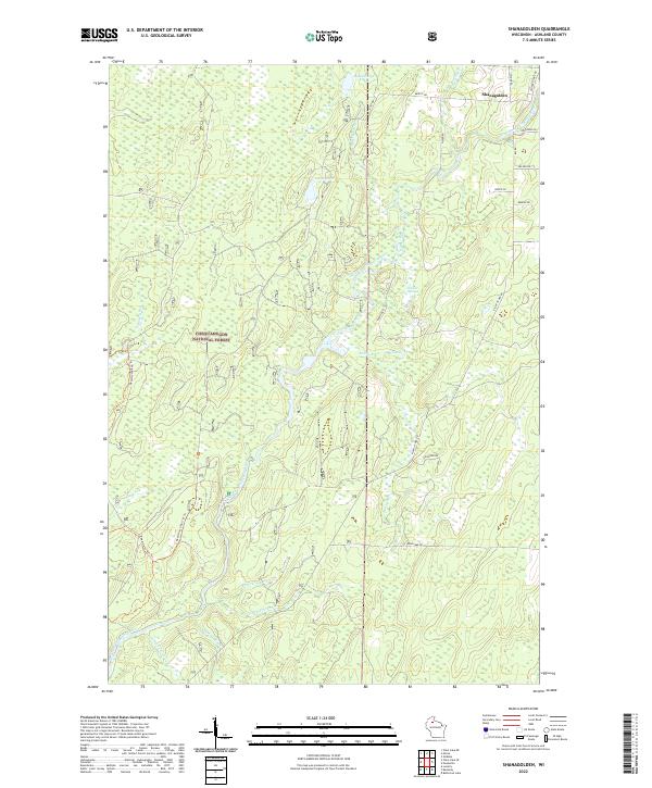 US Topo 7.5-minute map for Shanagolden WI