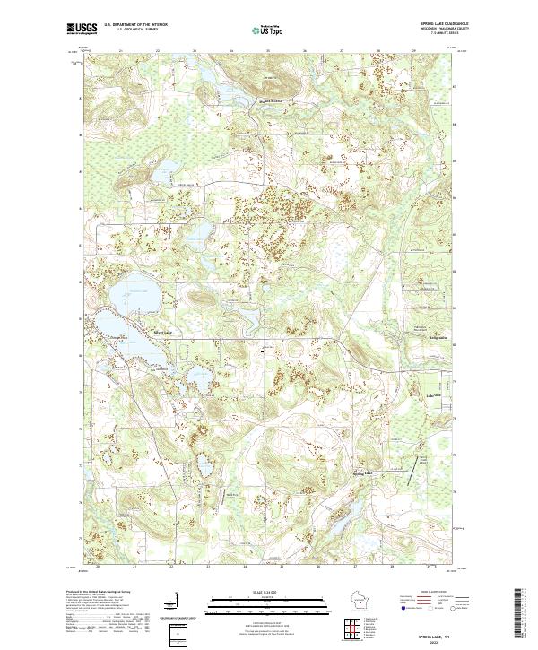 US Topo 7.5-minute map for Spring Lake WI