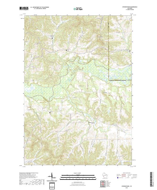 US Topo 7.5-minute map for Stevenstown WI